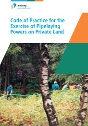 Code of Practice for the Exercise of Pipelaying Powers on Private ...