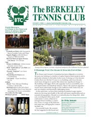 Read the August - The Berkeley Tennis Club