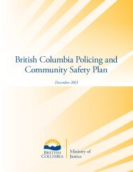 BC Policing and Community Safety Plan - Ministry of Justice ...