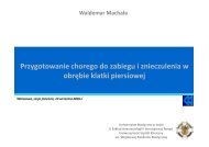 Znieczulenie pacjentÃ³w do operacji w obrÄbie klatki piersiowej