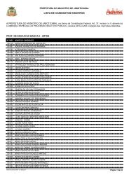 RelaÃ§Ã£o das InscriÃ§Ãµes Deferidas - Advise