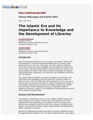 The Islamic Era and Its Importance to Knowledge - University of Idaho