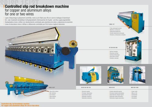 | Controlled slip rod breakdown machine for copper and ... - sictra.it