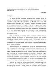 Os Planos de SaÃºde Empresariais no Brasil: Notas para a RegulaÃ§Ã£o ...