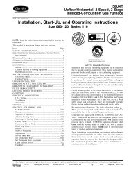 Installation, Start-Up, and Operating Instructions - Docs.hvacpartners ...