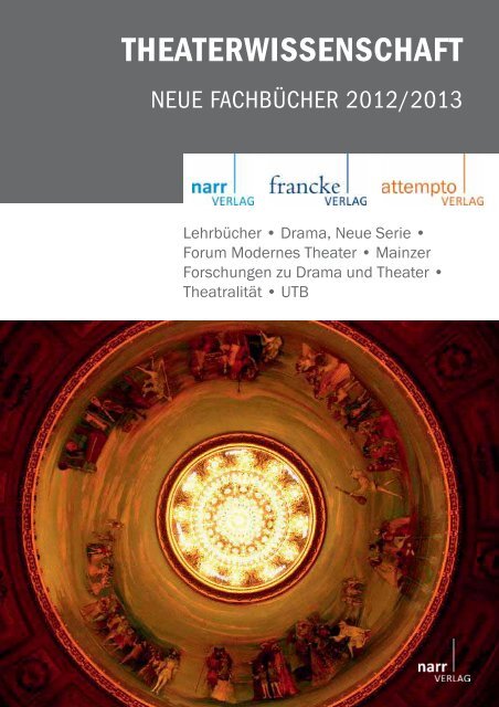 THEATERWISSENSCHAFT - Gunter Narr Verlag/A. Francke Verlag ...