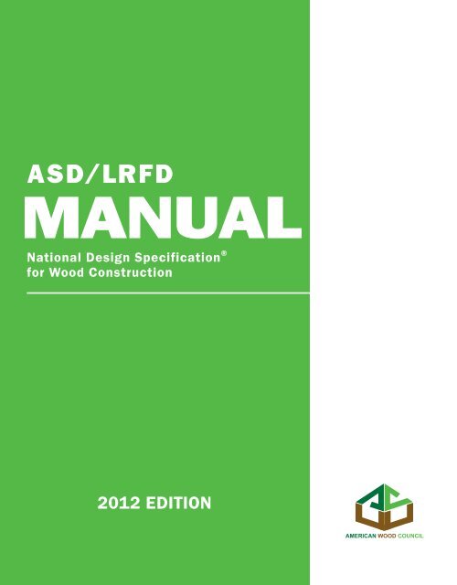 2012 ASD/LRFD Manual for Engineered Wood Construction