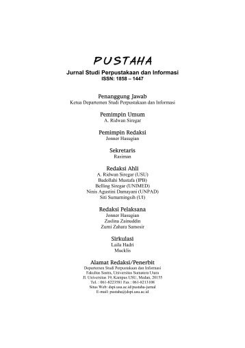 PUSTAHA - USUpress - Universitas Sumatera Utara