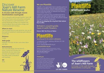 Discover Joan's Hill Farm - Plantlife