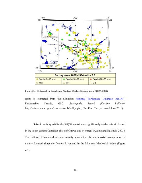 western quebec and southern ontario - Department of Geology