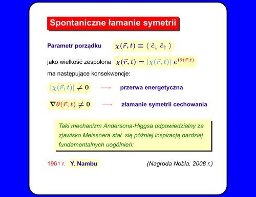 Kwaziczastki Bogoliubowa w nadprzewodnikach - Department of ...