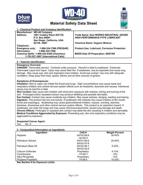 wd 40 specialist water resistant silicone lubricant msds WD-40 Specialist® Silicone (11 oz.) – Water-Resistant Lubricant main image 0