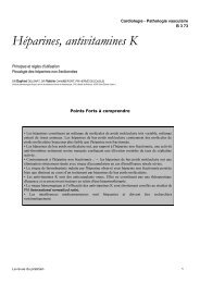 Héparines antivitamines K
