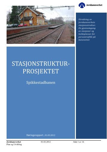Spikkestadbanen.pdf - Jernbaneverket