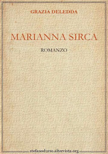 "Marianna Sirca" di Grazia Deledda