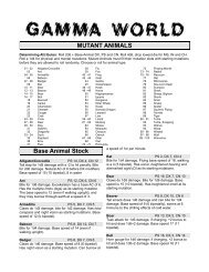 Gamma World Campaign Guide