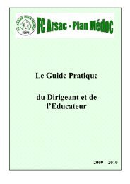 Le Guide Pratique du Dirigeant et de l'Educateur - Footeo