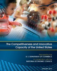 The Competitiveness and Innovative Capacity of the United States