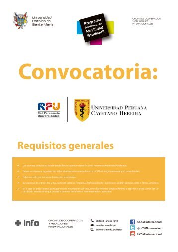 Requisitos generales