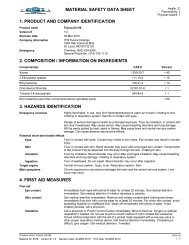 material safety data sheet .1. product and company identification .2 ...