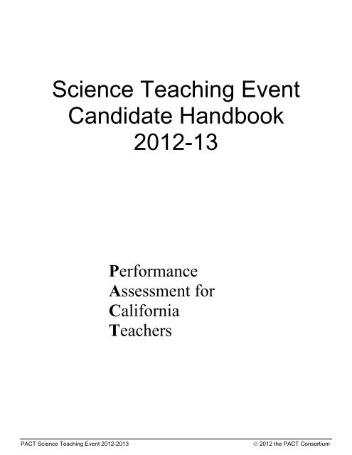 Science Teaching Event - Graduate School of Education - University ...