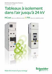 Tableaux Ã  isolement dans l'air jusqu'Ã  24 kV - Schneider