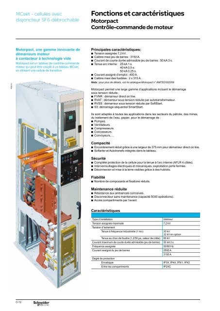 Tableaux Ã  isolement dans l'air jusqu'Ã  24 kV - Schneider