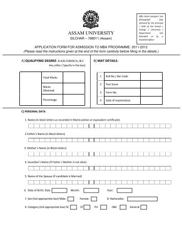 ASSAM UNIVERSITY