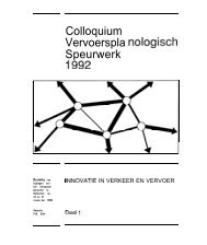 1992 - Colloquium Vervoersplanologisch Speurwerk