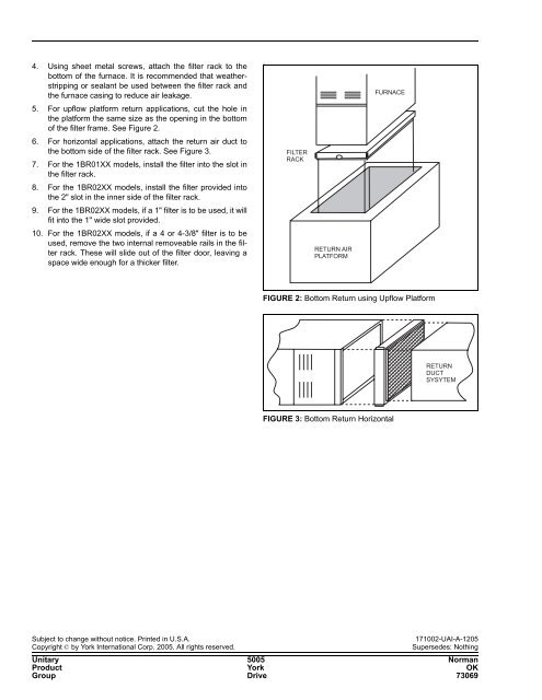 ACCESSORY KIT INSTALLATION MANUAL