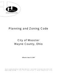 Planning and Zoning Code - City of Wooster