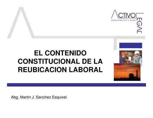 el contenido constitucional de la reubicacion laboral - Consejo ...