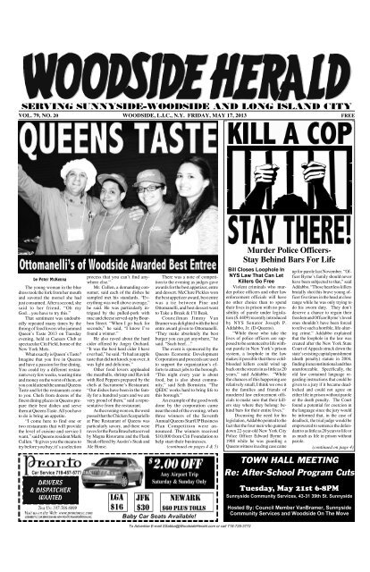 QUEENS TASTE - Woodside Herald