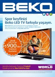 Spor keyfinizi Beko LED TV farkÄ±yla yaÅayÄ±n.