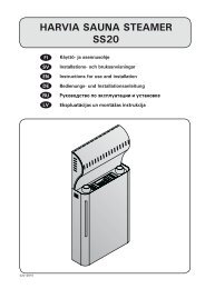 HARVIA SAUNA STEAMER SS20