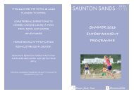 to view the full weeks programme - Saunton Sands Hotel