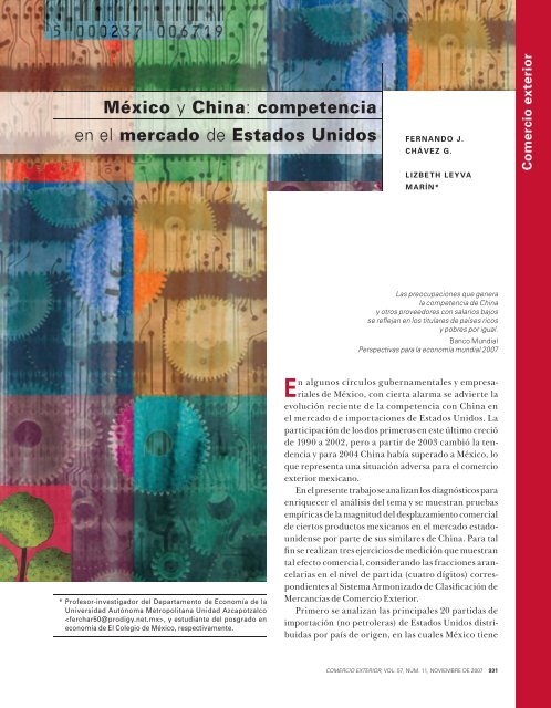 México y China: competencia en el mercado de Estados Unidos