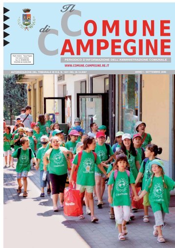 Mese di settembre 2008 - Comune di Campegine