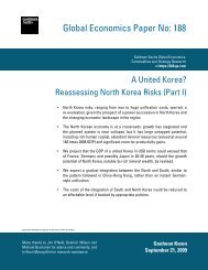 Global Economics Paper No: 188 - North Korean Economy Watch