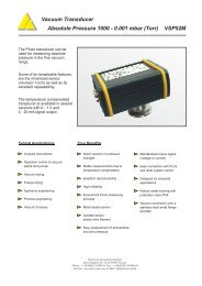 Vacuum Transducer Absolute Pressure 1000 - 0.001 mbar - FineMech