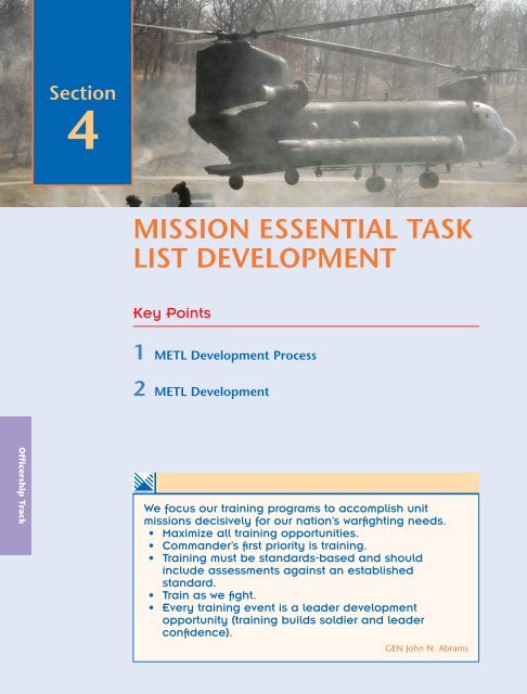 mission essential task list development - UNC Charlotte Army ROTC