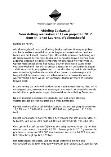 Projecten 2011_2012 - Waterwegen en Zeekanaal