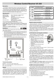 Wireless Control Receiver UC-222