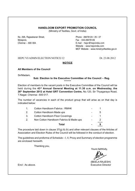 Hepc Election Notice 2012.pdf - Handloom Export Promotion Council