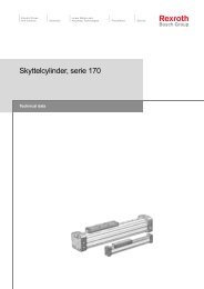 Skyttelcylinder, serie 170 - Bosch Rexroth