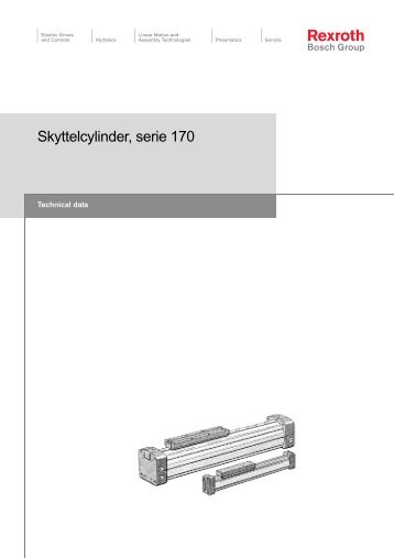 Skyttelcylinder, serie 170 - Bosch Rexroth