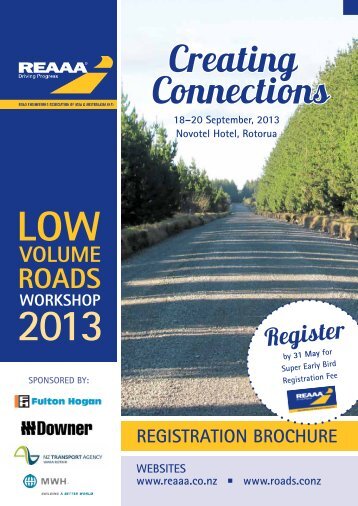 REGISTRATION BROCHURE (pdf) - roads.co.nz