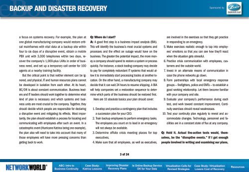 BACkUP AnD DIsAstER RECoVERY - Bitpipe