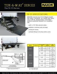 TUK-A-WAYÂ® SERIES - Maxon