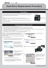 Hard Disk Replacement Procedure - Buffalo Technology